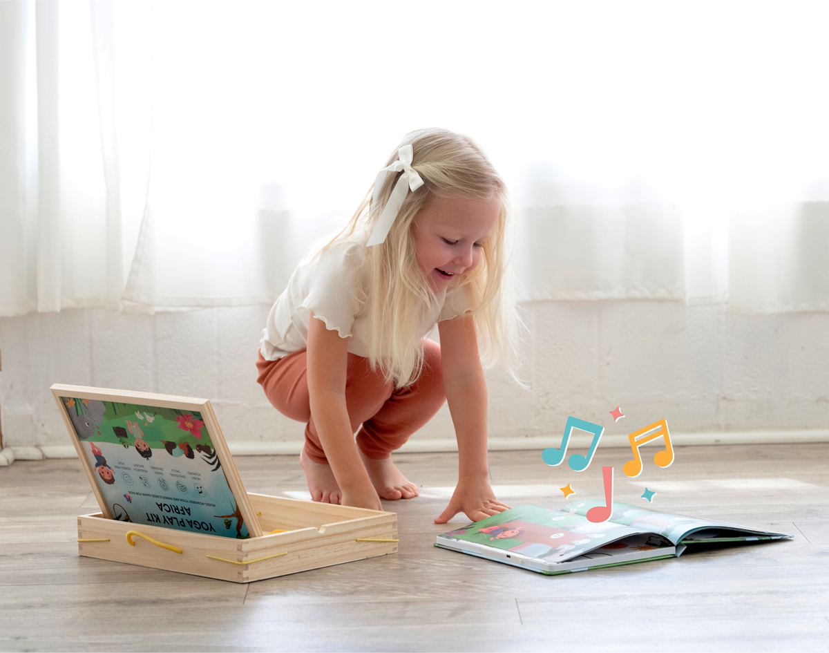 Yoga Play Kit (Africa Edition) - Screen-Free & Music-Powered Kids Yoga Game