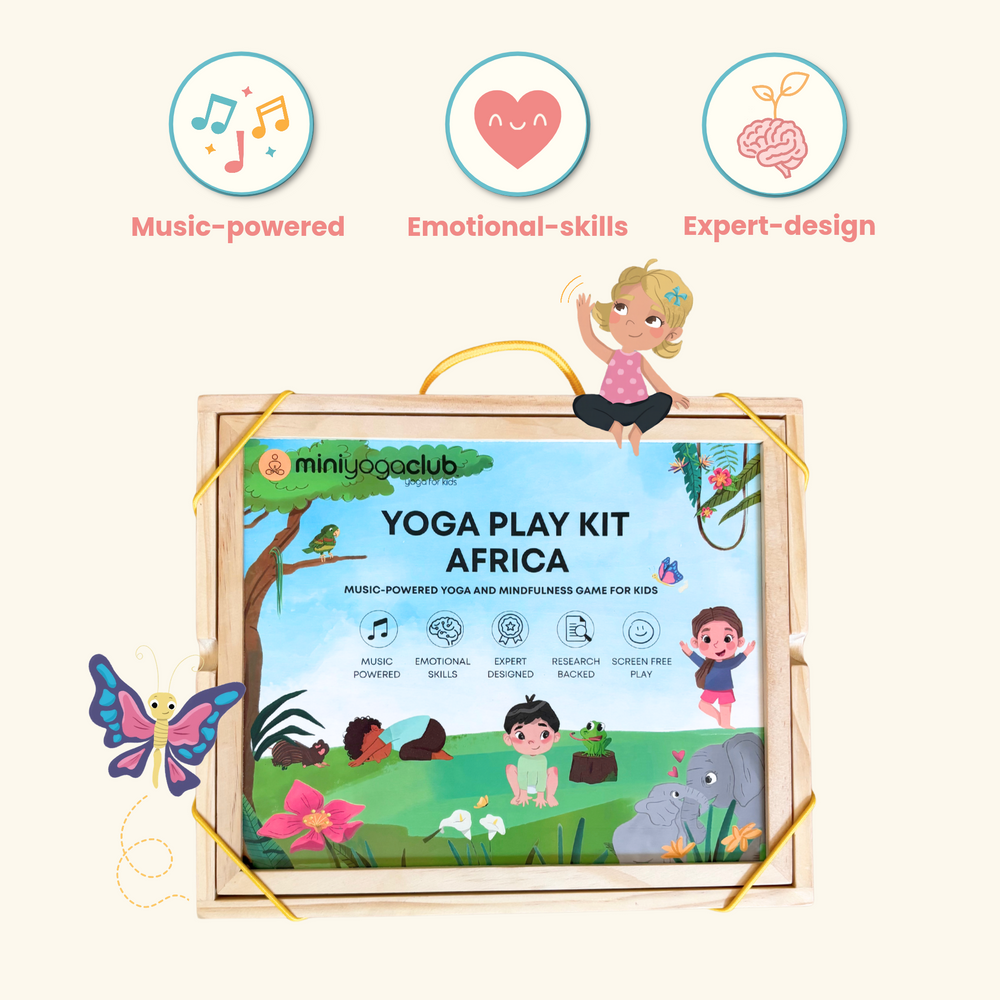 Yoga Play Kit (Africa Edition) - Screen-Free & Music-Powered Kids Yoga Game