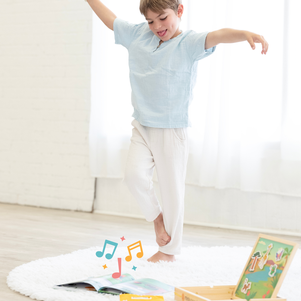 Yoga Play Kit (Africa Edition) - Screen-Free & Music-Powered Kids Yoga Game